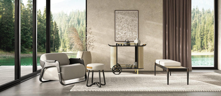 Modern Brazilian - Dinda - Bar Cart - AmericanHomeFurniture