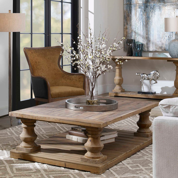 American Home Furniture Uttermost Quince Blossoms Silk Centerpiece