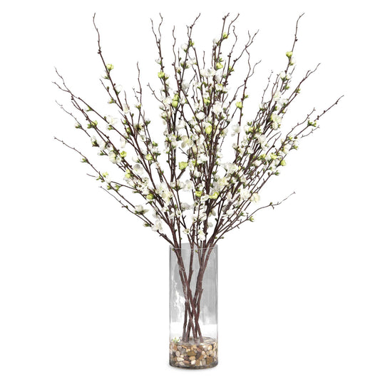 American Home Furniture Uttermost Quince Blossoms Silk Centerpiece