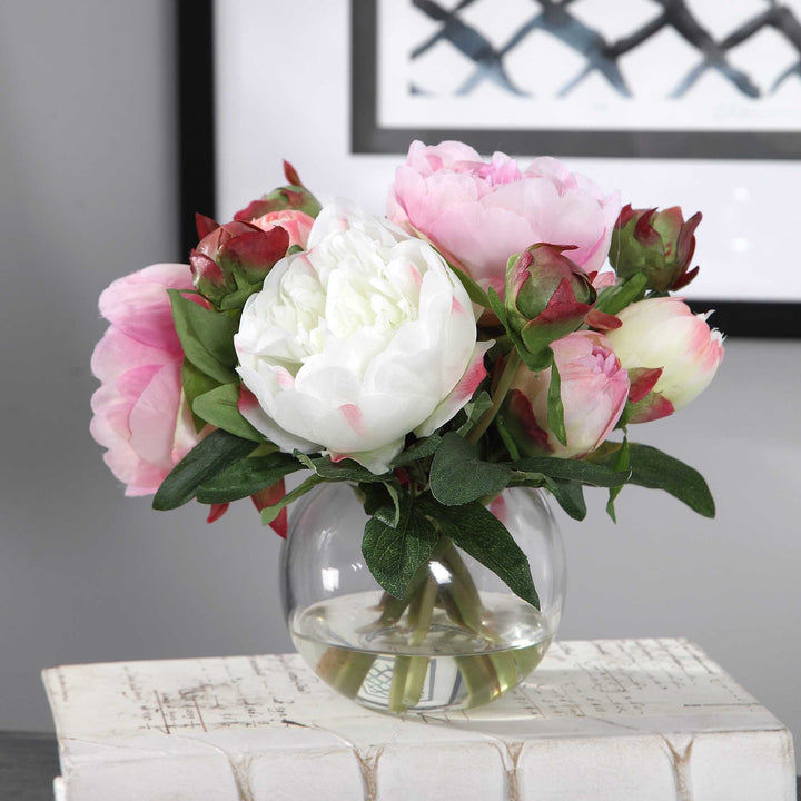 American Home Furniture Uttermost Blaire Peony Bouquet
