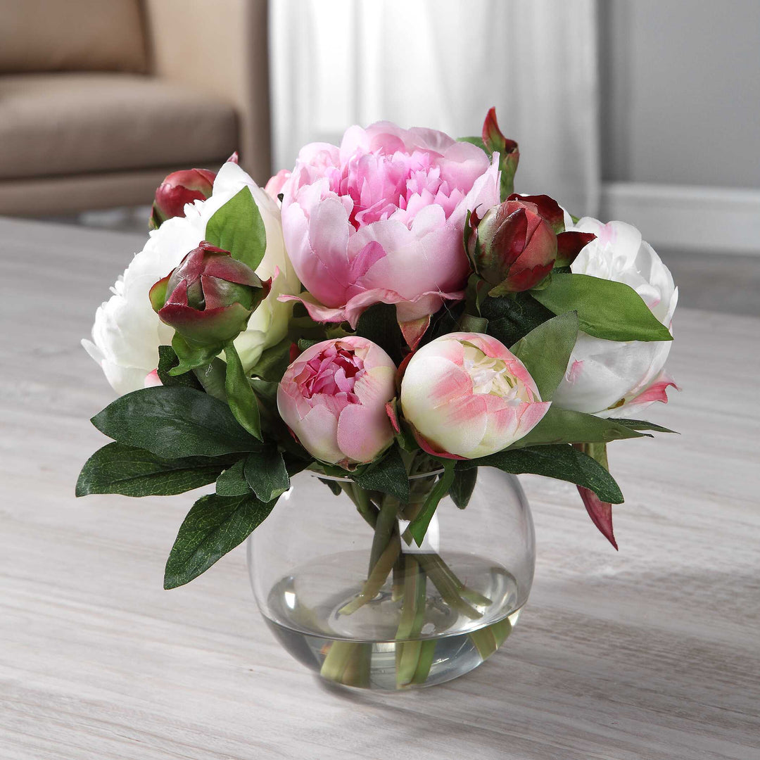 American Home Furniture Uttermost Blaire Peony Bouquet
