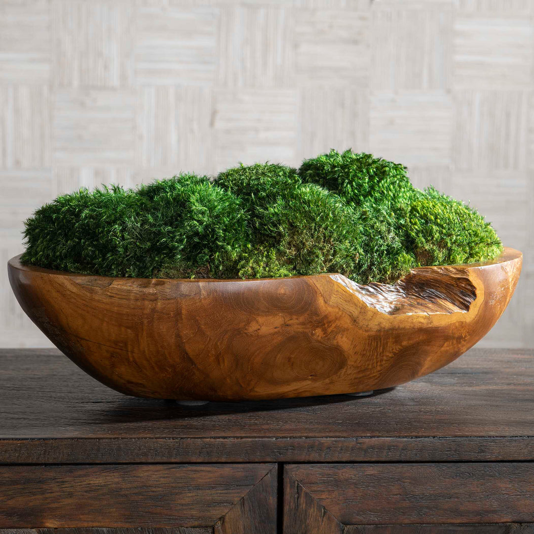 American Home Furniture Uttermost Kinsale Moss Centerpiece