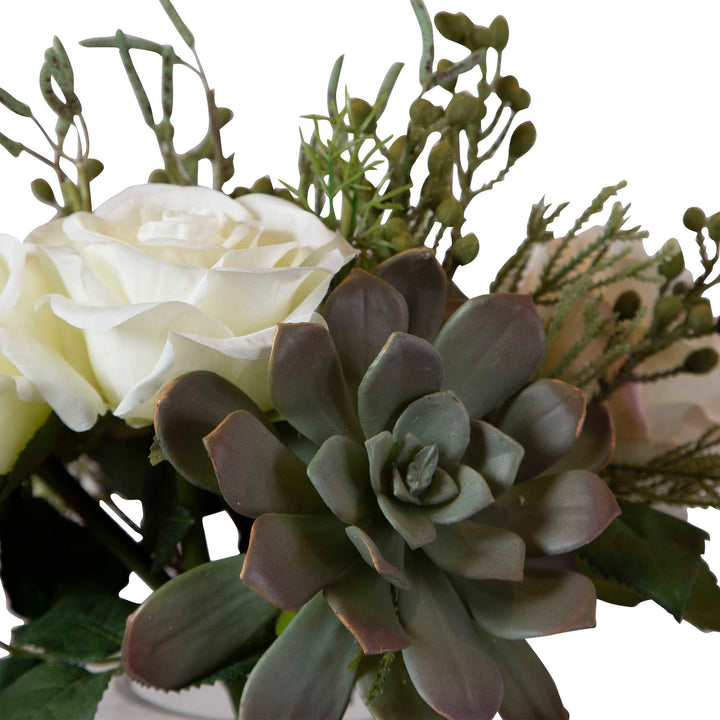 American Home Furniture Uttermost Belmonte Floral Bouquet & Vase