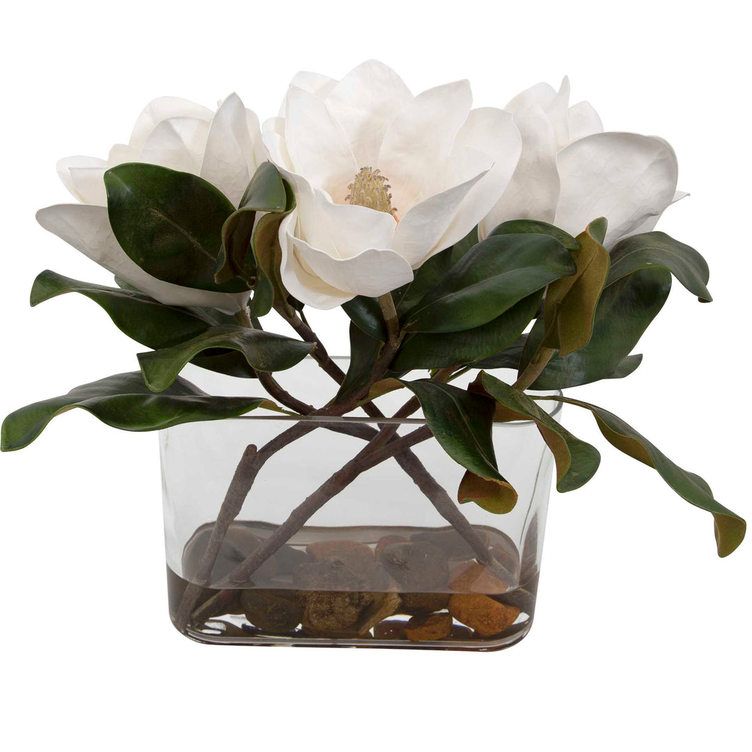American Home Furniture Uttermost Middleton Magnolia Flower Centerpiece