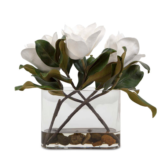 American Home Furniture Uttermost Middleton Magnolia Flower Centerpiece