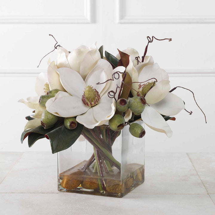 American Home Furniture Uttermost Dobbins Magnolia Bouquet