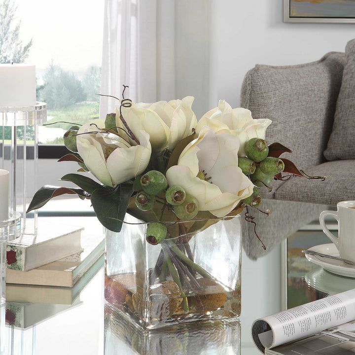 American Home Furniture Uttermost Dobbins Magnolia Bouquet