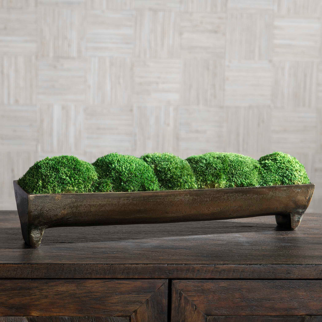 American Home Furniture Uttermost Canal Moss Small Centerpiece