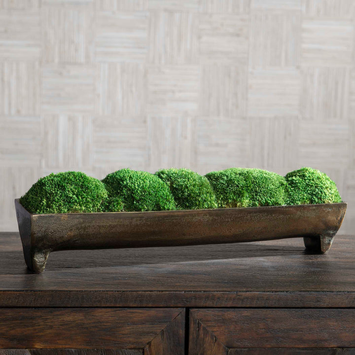 American Home Furniture Uttermost Canal Moss Small Centerpiece