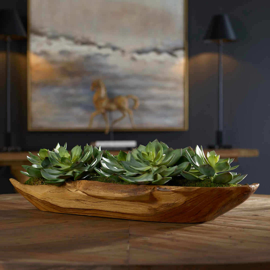 American Home Furniture Uttermost Yuma Succulent Centerpiece Small