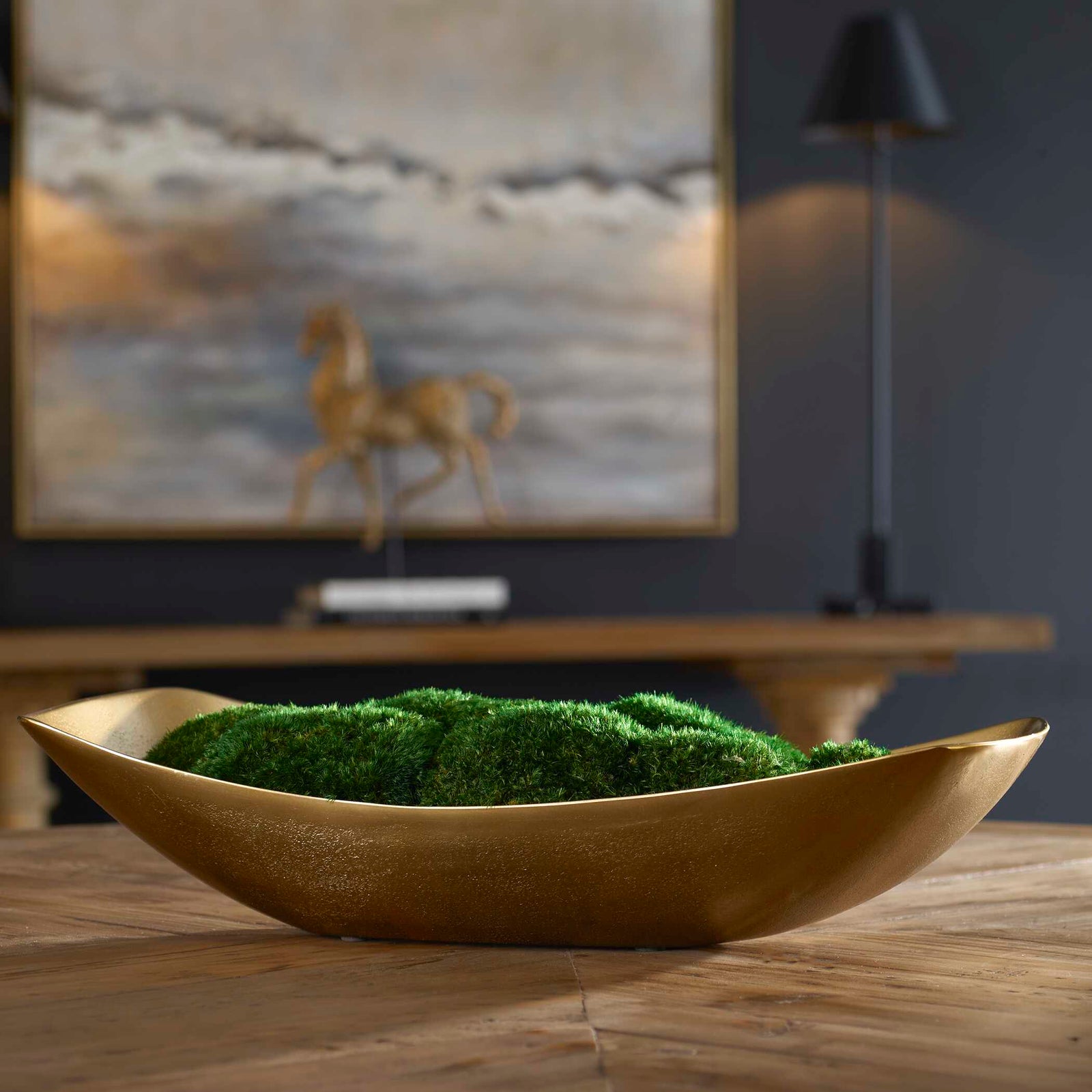 American Home Furniture Uttermost Venice Moss Centerpiece
