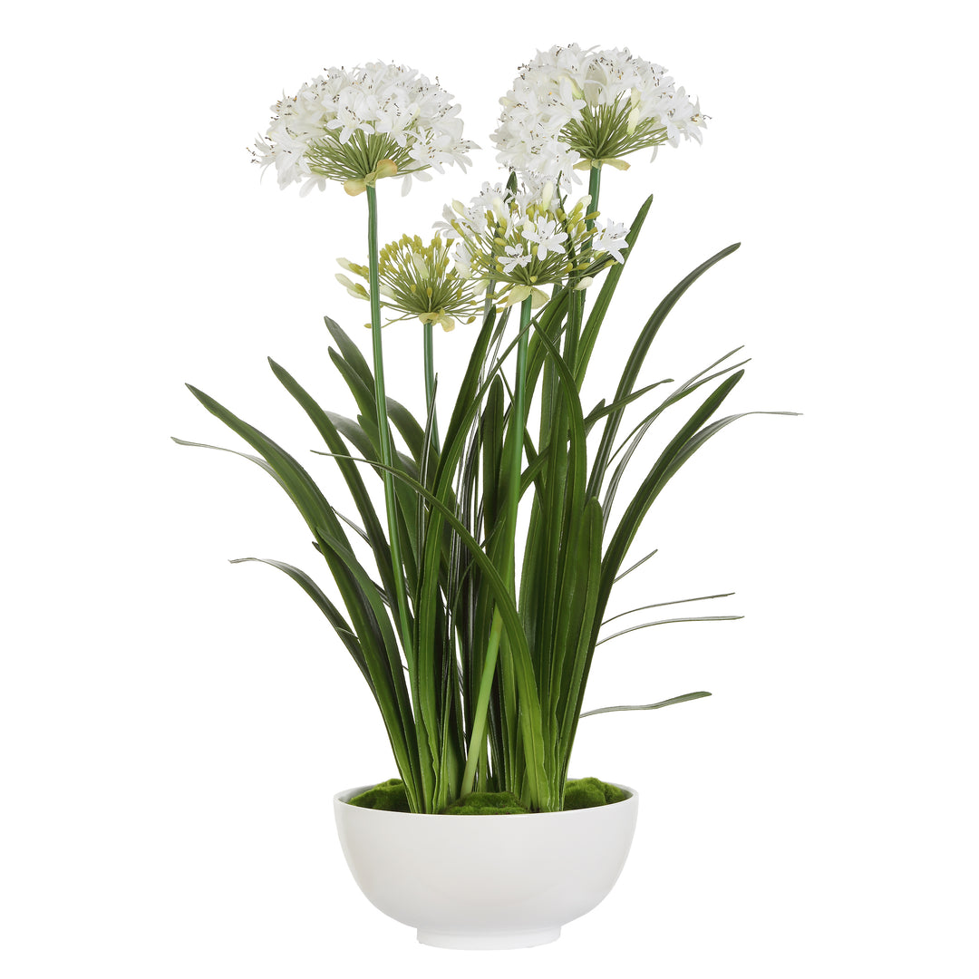 American Home Furniture | Uttermost - Purity Agapanthus Centerpiece