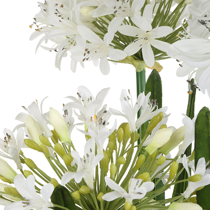 American Home Furniture | Uttermost - Purity Agapanthus Centerpiece