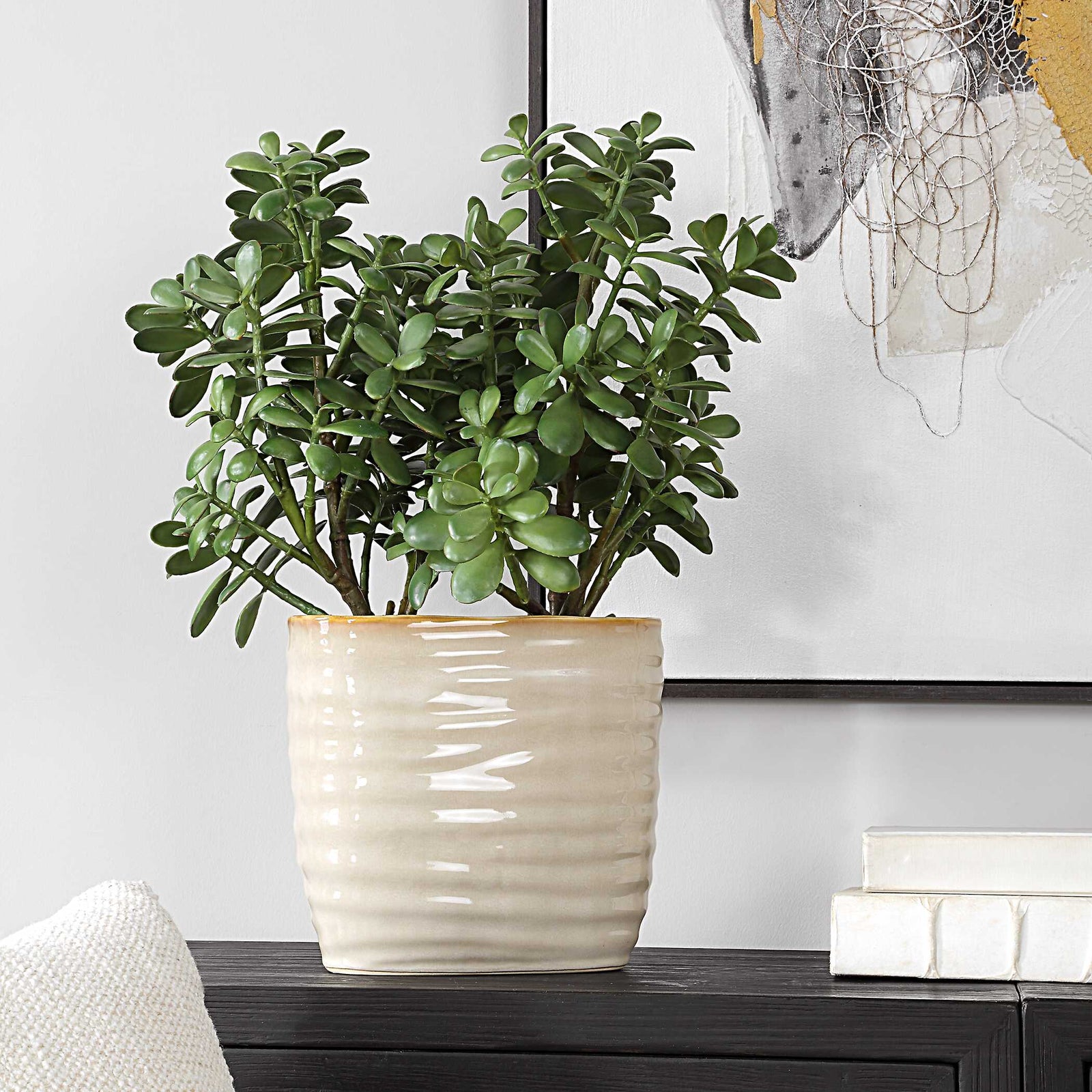 American Home Furniture Uttermost Crassula Jade Accent Plant