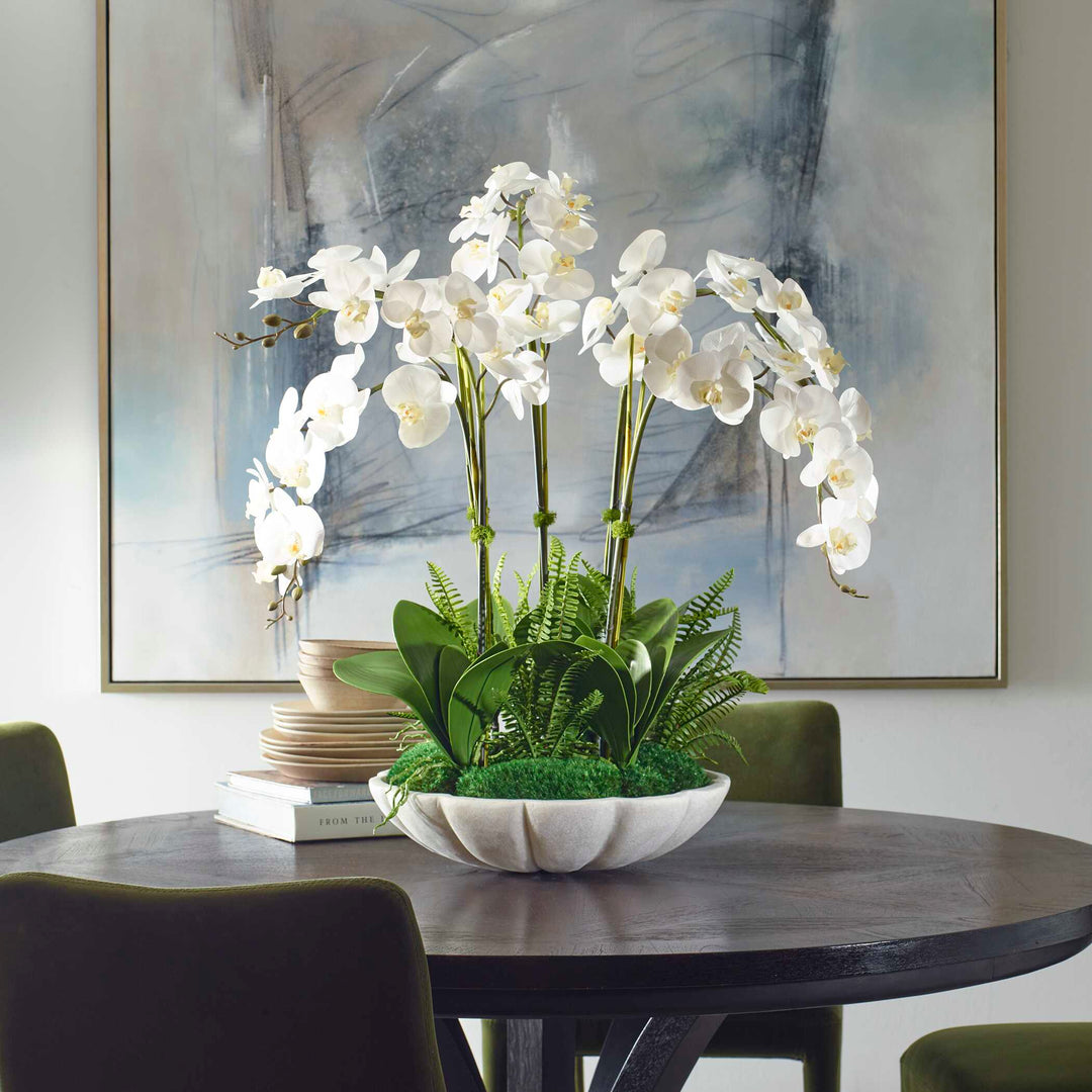 American Home Furniture Uttermost Flourish Orchid Centerpiece