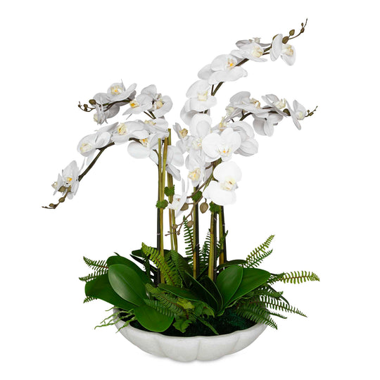 American Home Furniture Uttermost Flourish Orchid Centerpiece