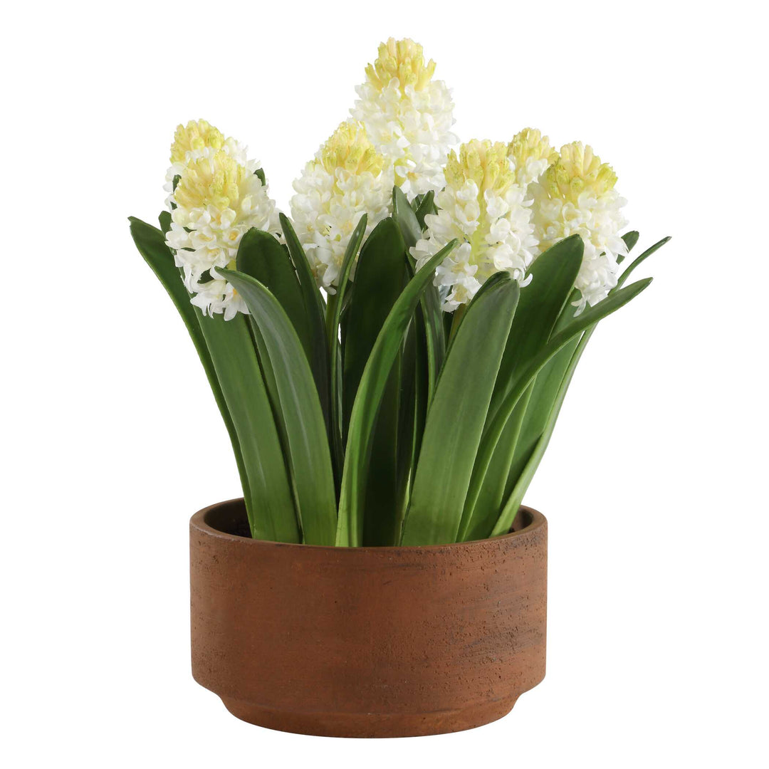 American Home Furniture Uttermost Sincerity Potted Hyacinth Plant