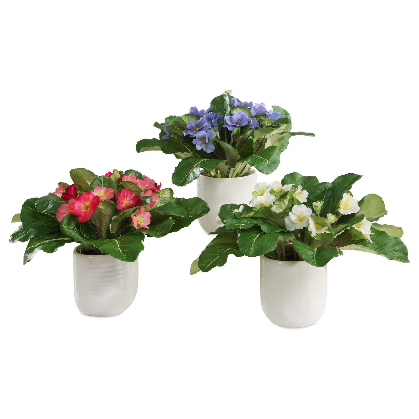 Uttermost Trilogy Primrose Accents In Vases - Set of 3 FAUX PLANTS + FLORALS