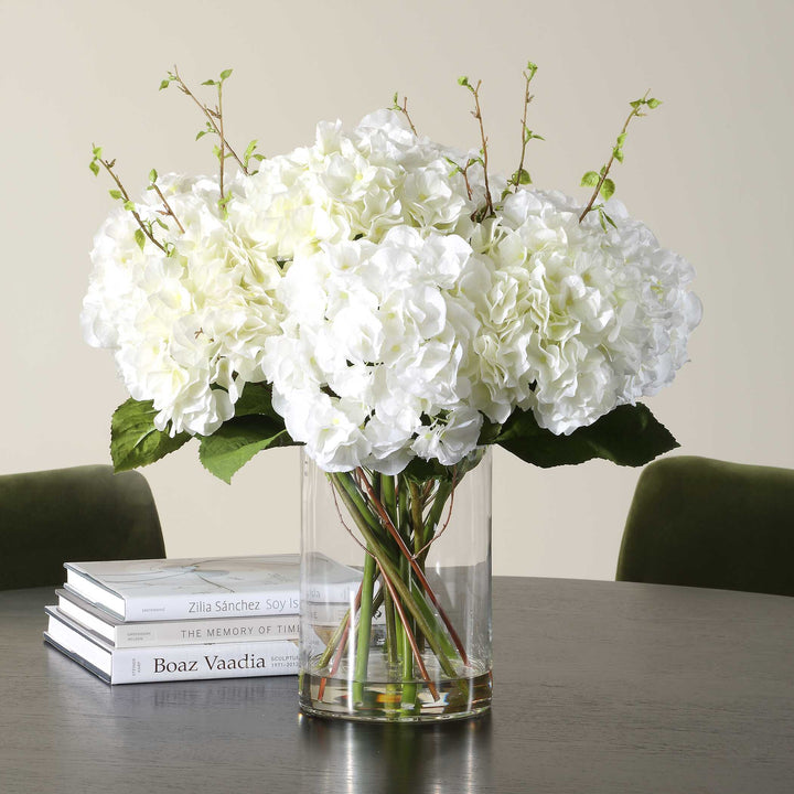 American Home Furniture Uttermost Anastasia Hydrangea Centerpiece