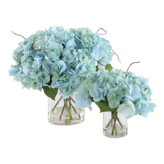 American Home Furniture Uttermost Tranquil Blooms In Glass Vases Set of 2