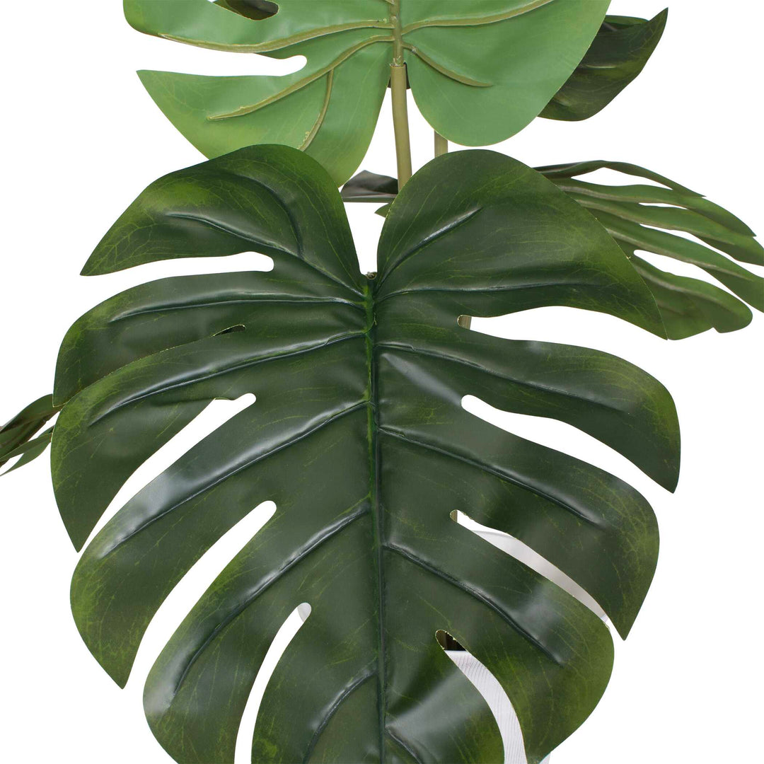 Muse Monstera White Vase Centerpiece