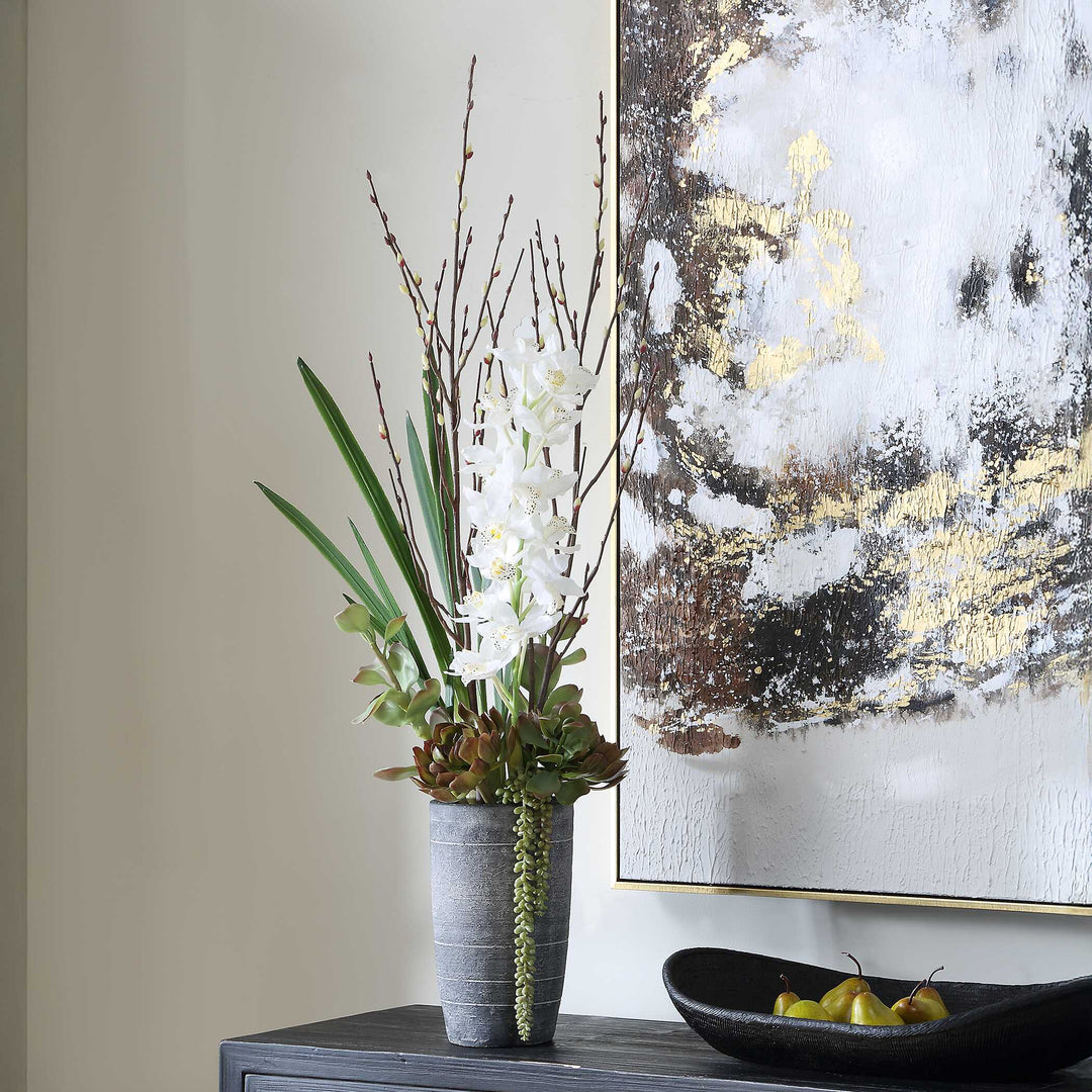 Eterna Orchid Centerpiece & Vase