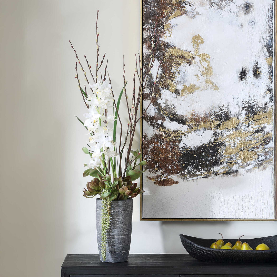 Eterna Orchid Centerpiece & Vase