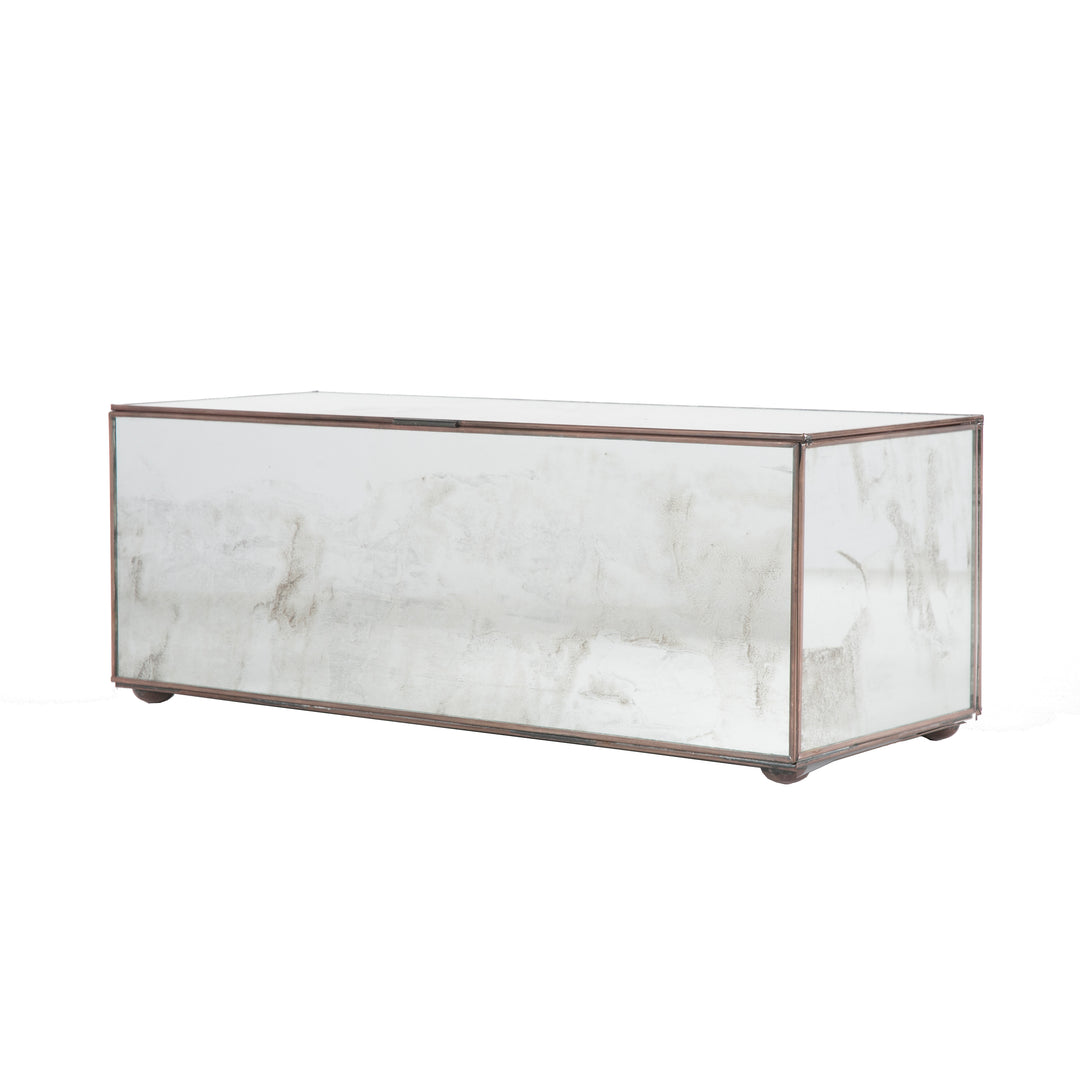 Rectangular Box With Antique Mirror - BOX AM