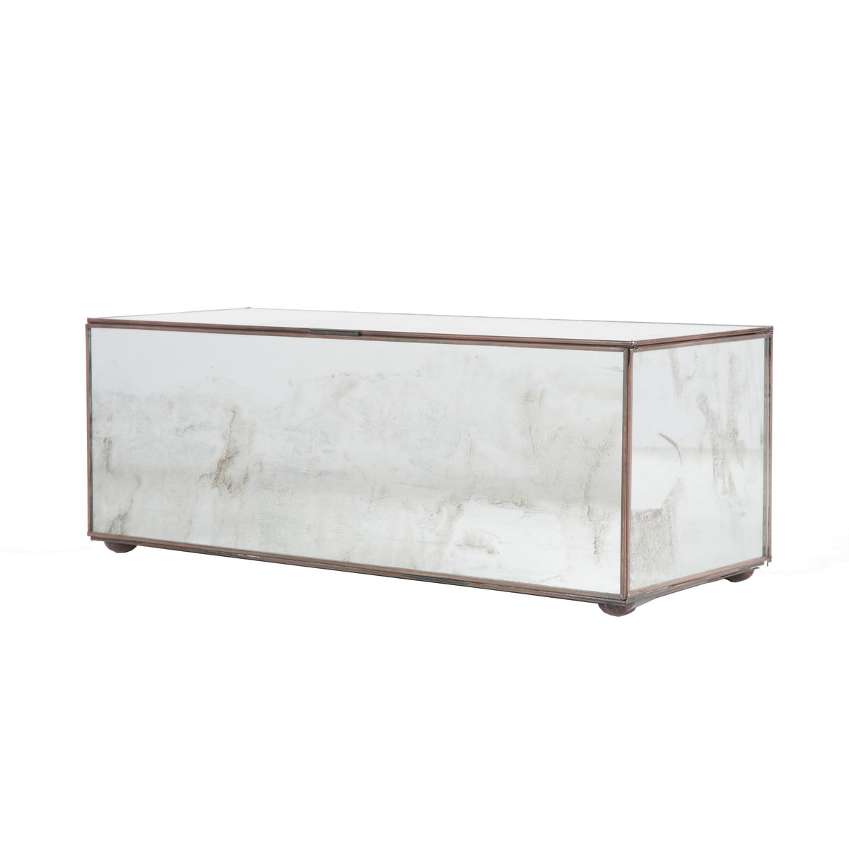 Rectangular Box With Antique Mirror - BOX AM
