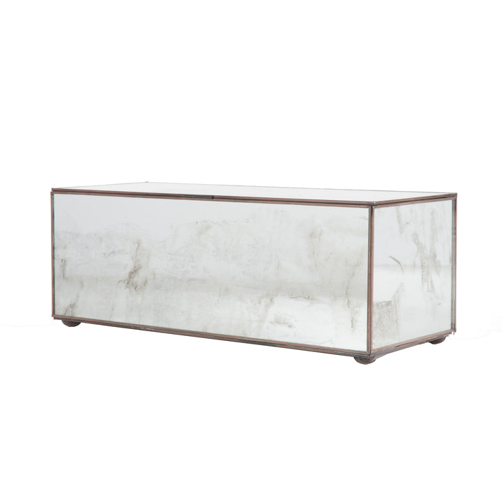 Rectangular Box With Antique Mirror - BOX AM