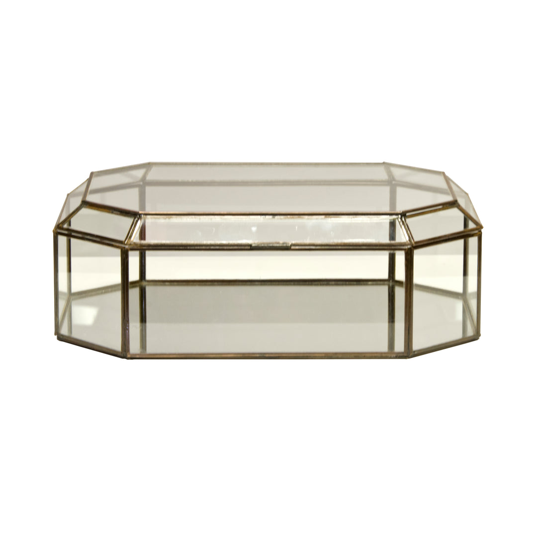 Octagonal Clr Glass Box - BOX OCTCL