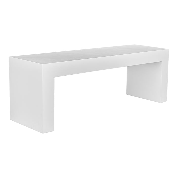 Moe's Home Collection - Lazarus Outdoor Bench White - BQ-1005-18 | American Home Furniture
