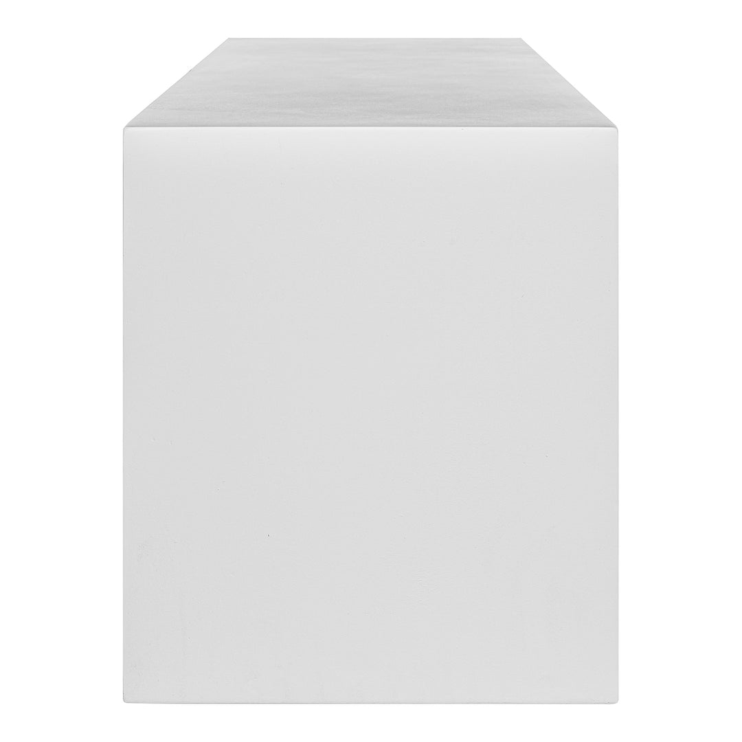Moe's Home Collection - Lazarus Outdoor Bench White - BQ-1005-18 | American Home Furniture