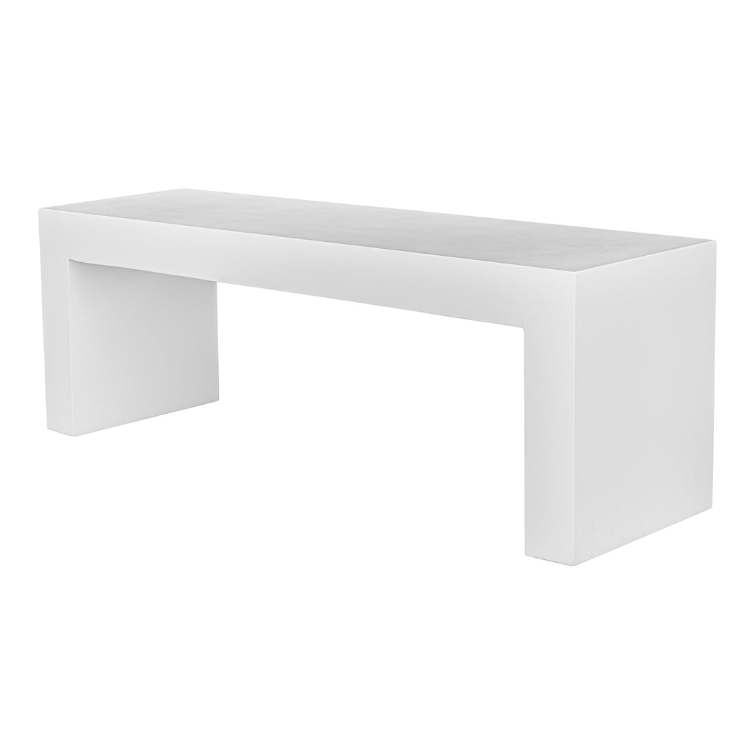 Moe's Home Collection - Lazarus Outdoor Bench White - BQ-1005-18 | American Home Furniture