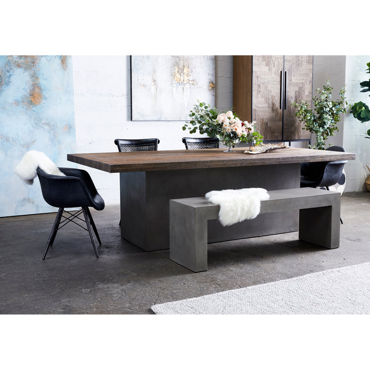 Moe's Home Collection - Lazarus Outdoor Bench Grey - BQ-1005-25 | American Home Furniture
