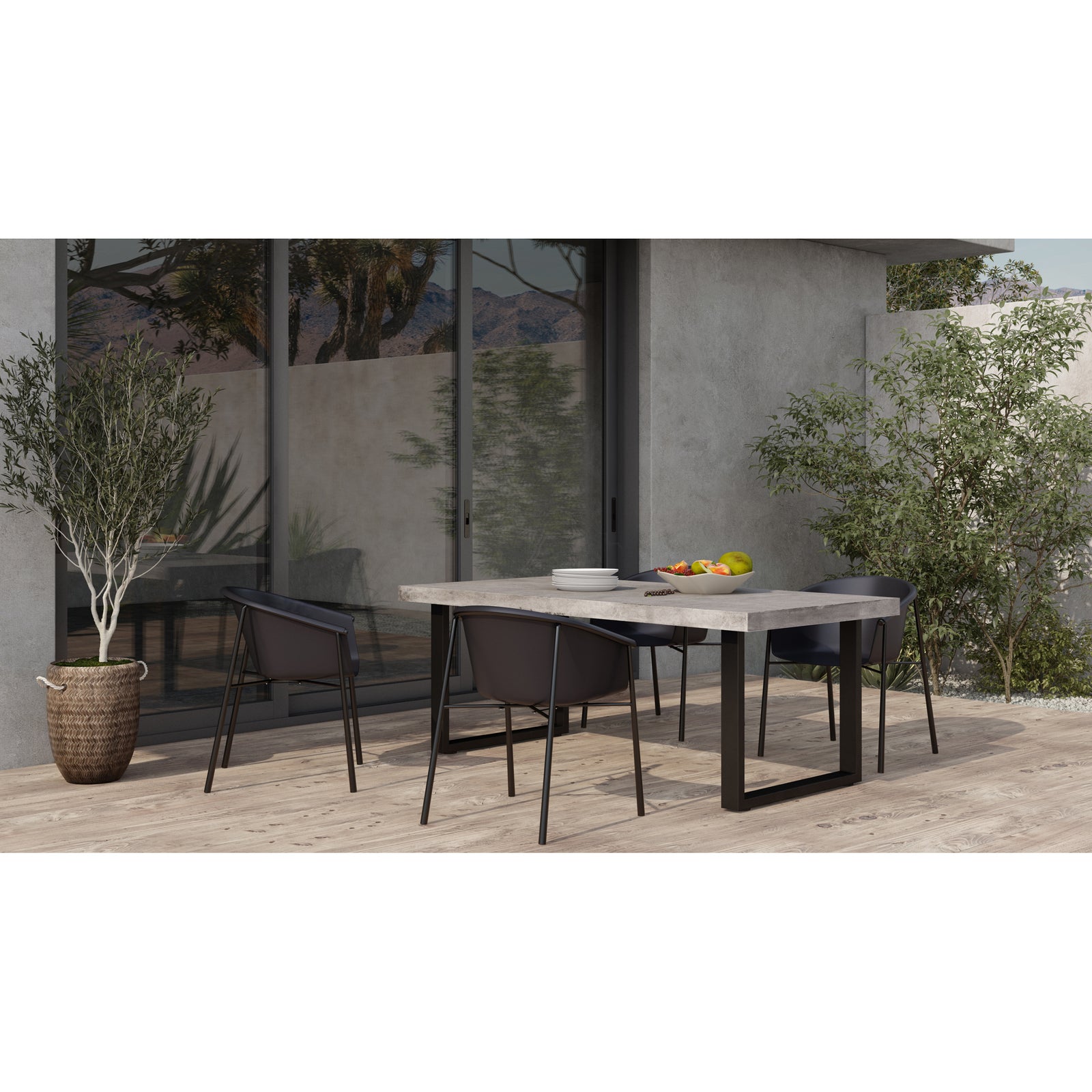 Moe's Home Collection - Jedrik Outdoor Dining Table Large - BQ-1018-25-0 | American Home Furniture