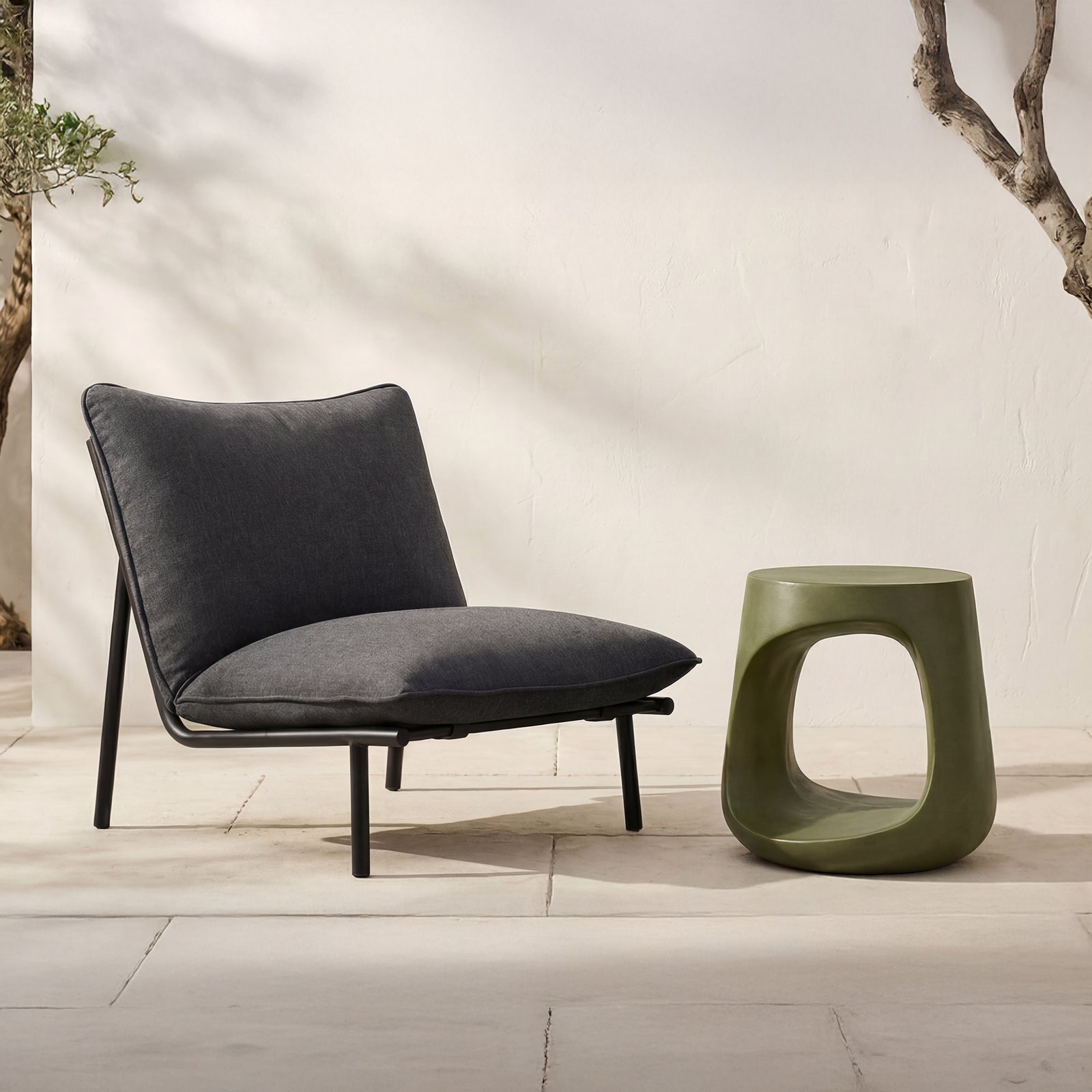 Moe's Home Collection - Rothko Outdoor Stool Green - BQ-1055-16 | American Home Furniture