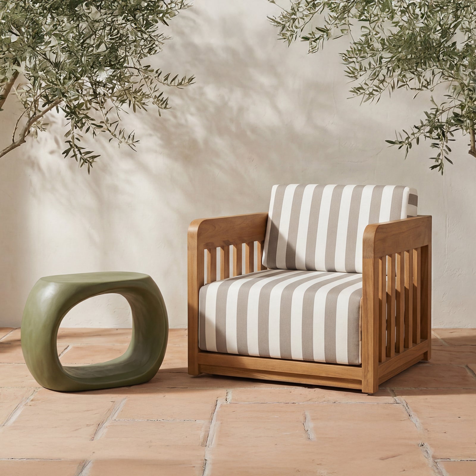 Moe's Home Collection - Albers Outdoor Stool Green - BQ-1056-16 | American Home Furniture