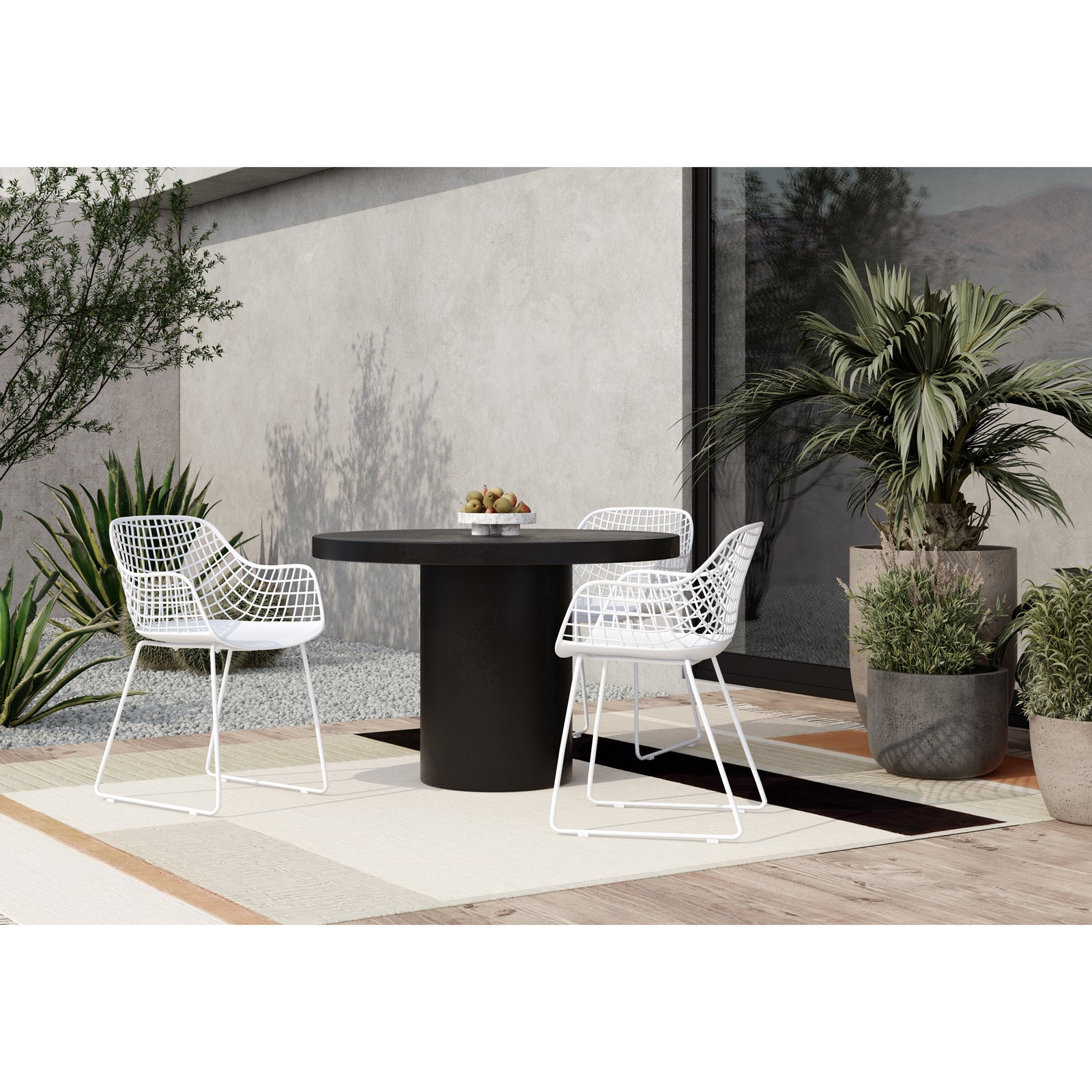 Moe's Home Collection - Cassius Outdoor Dining Table Black - BQ-1057-02-0 | American Home Furniture