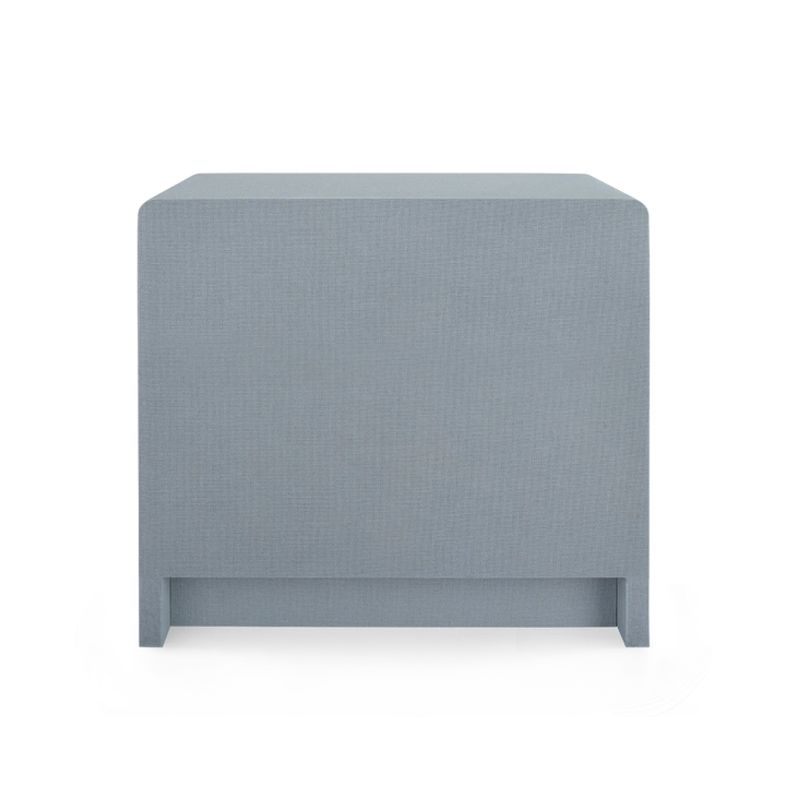 Bryant Linen 3-Drawer Side Table - AmericanHomeFurniture