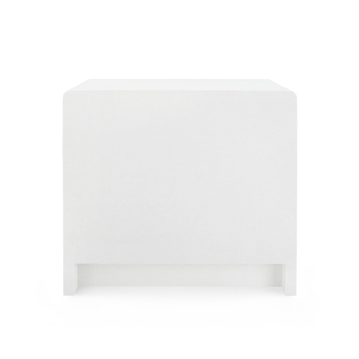 Bryant Linen 3-Drawer Side Table - AmericanHomeFurniture