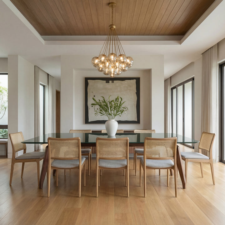 Giane Glass Top Dining Table — life_1