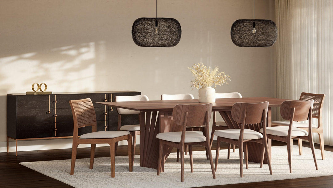 Modern Brazilian - Laguna - Wooden Top Dining Table - AmericanHomeFurniture