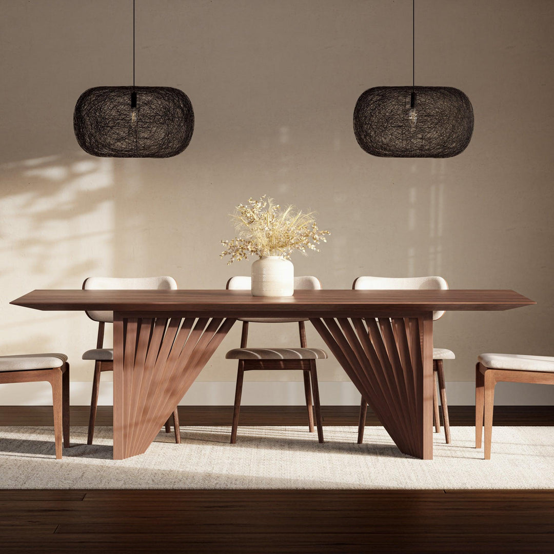 Modern Brazilian - Laguna - Wooden Top Dining Table - AmericanHomeFurniture