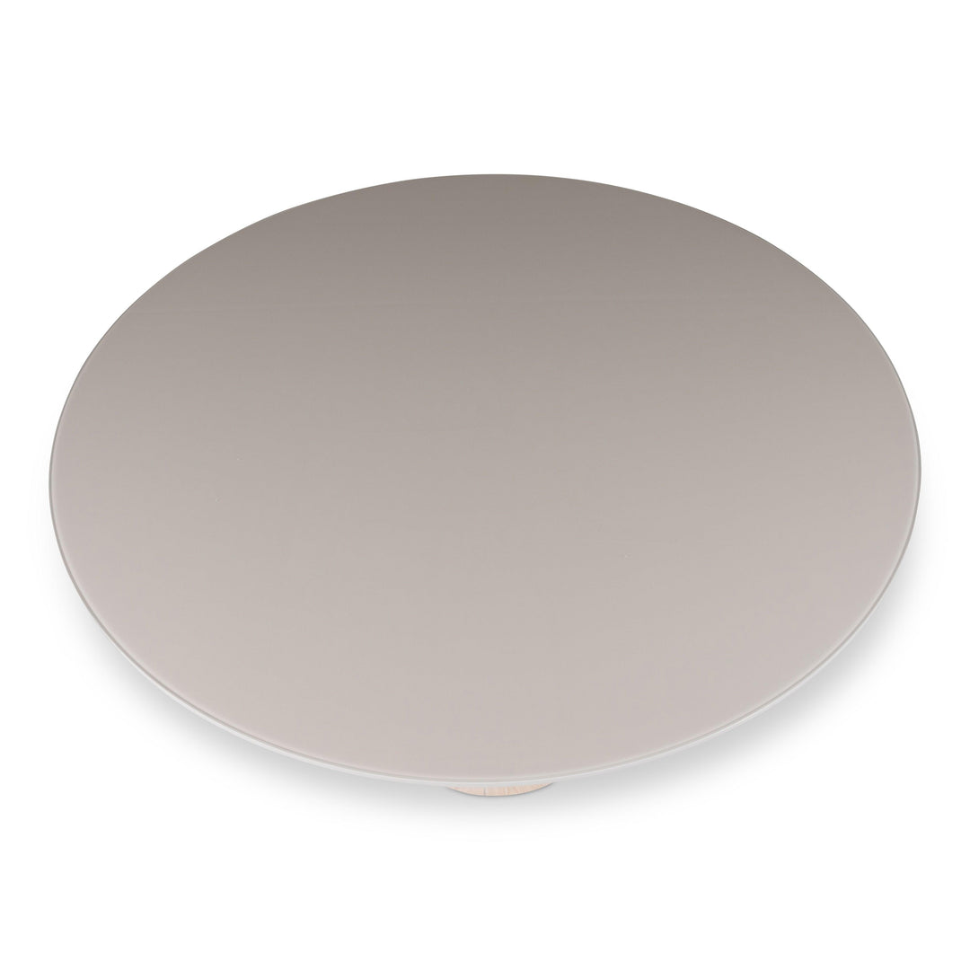 Modern Brazilian - Mona - Glass Top Round Dining Table - AmericanHomeFurniture