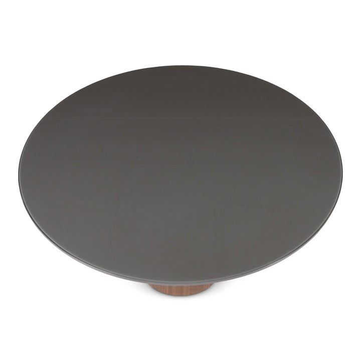 Modern Brazilian - Mona - Glass Top Round Dining Table - AmericanHomeFurniture