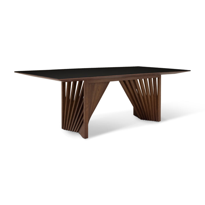 Modern Brazilian - Laguna - Glass Top Dining Table - AmericanHomeFurniture