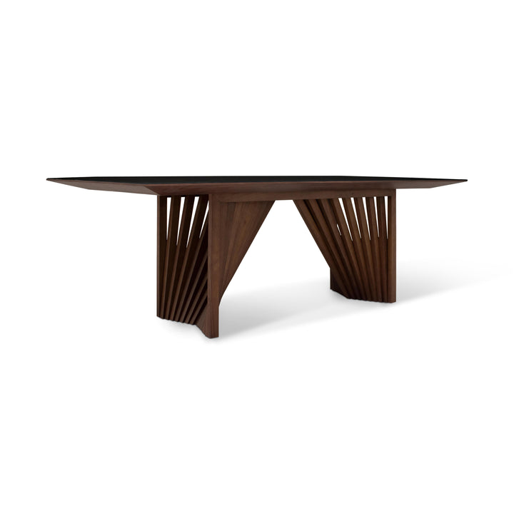 Modern Brazilian - Laguna - Glass Top Dining Table - AmericanHomeFurniture