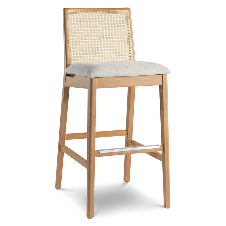 Nardia Cane Counter Stool - Damasco · Harvest Natural · Bar Height