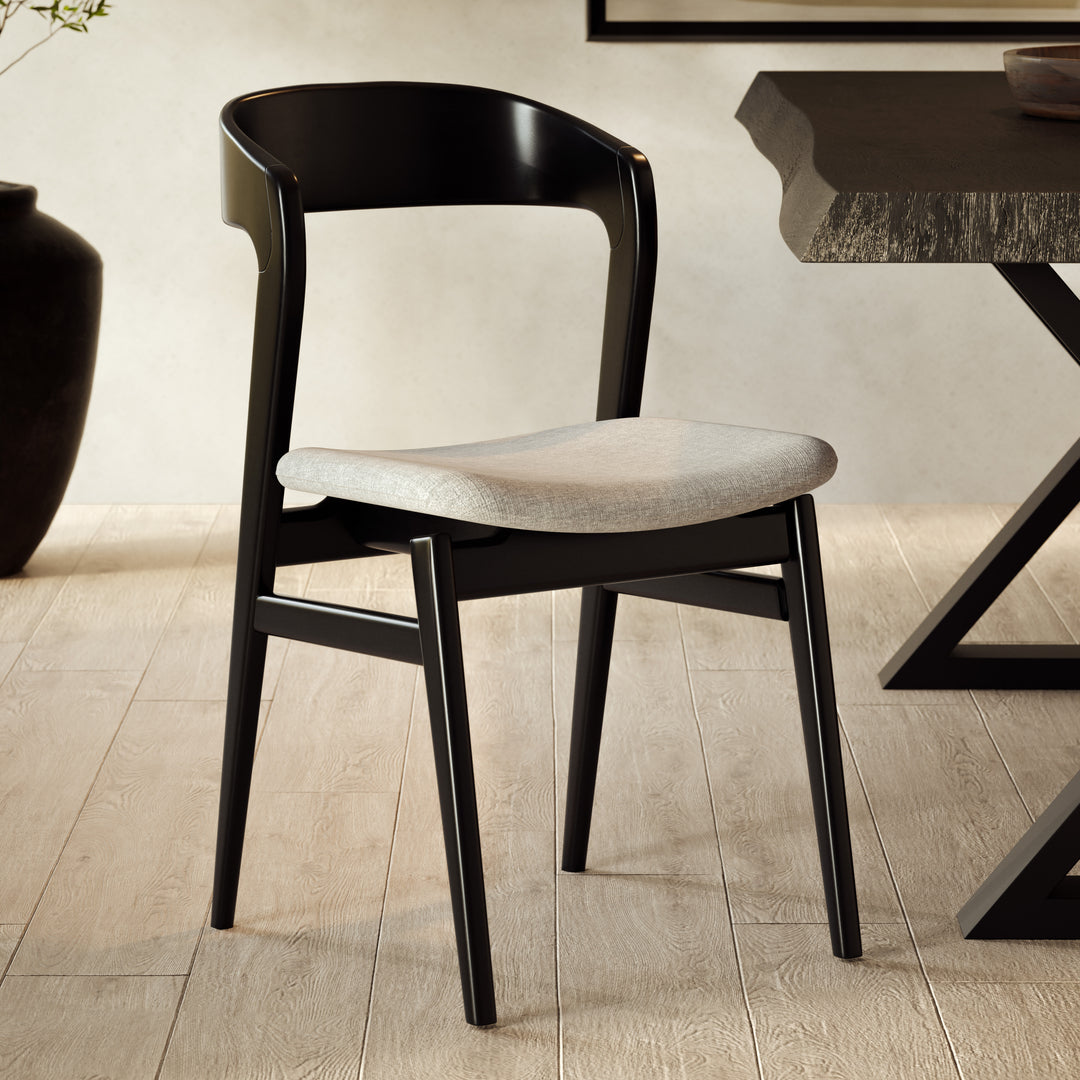 Velma Dining Chair - Esscence Grey,Ebano